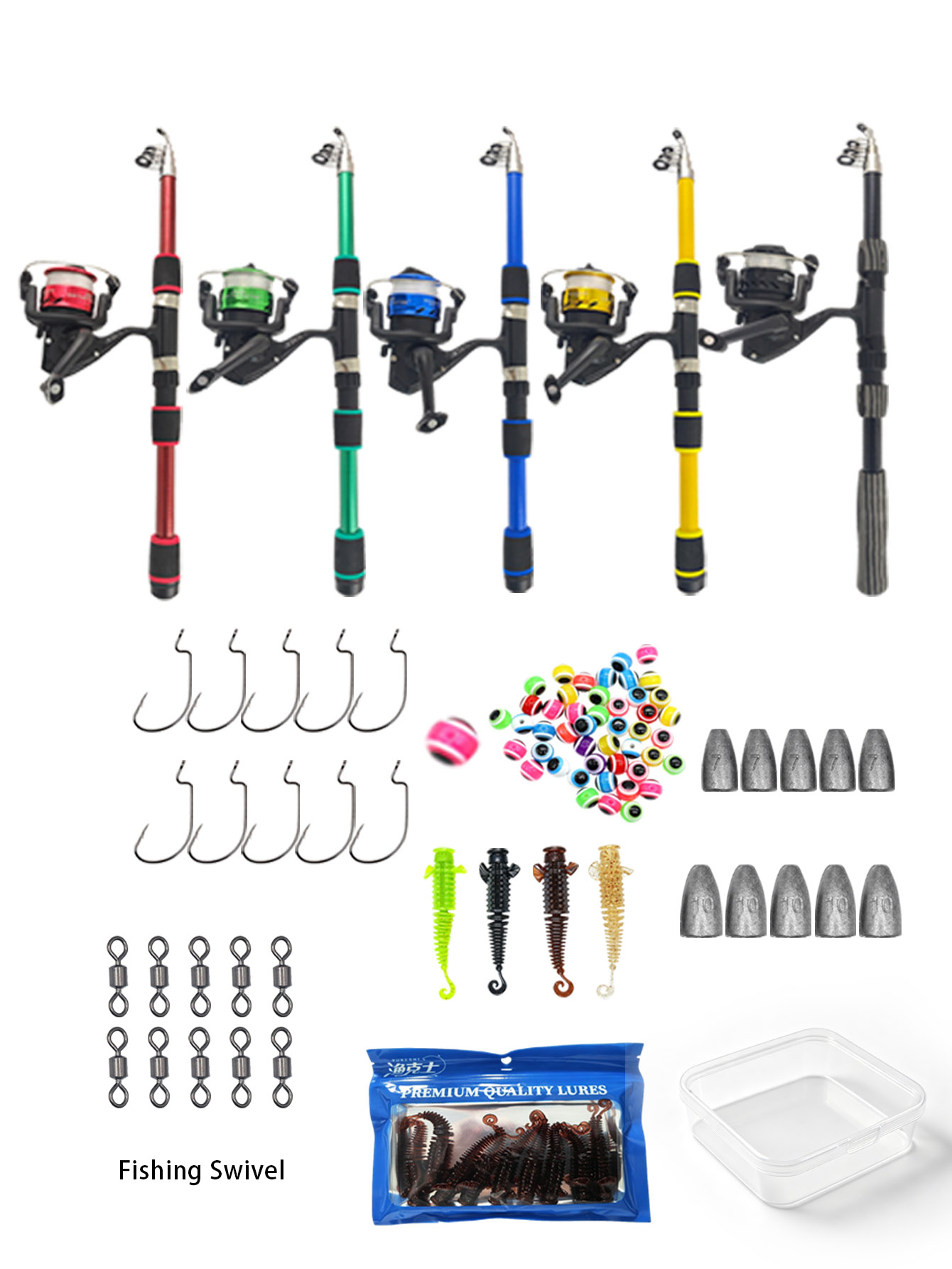 Fishing Equipment Online - Ensemble de canne à pêche télescopique