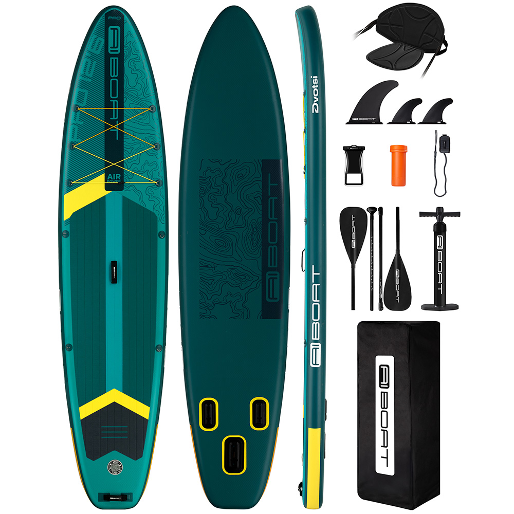 Fishing Equipment For Beginners - AIBOAT Green Pro SUP Planche de