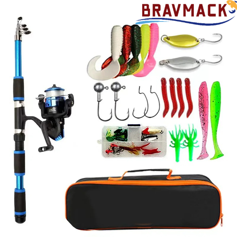 Fishing Equipment Online - BRAVMACK Kit complet de canne à