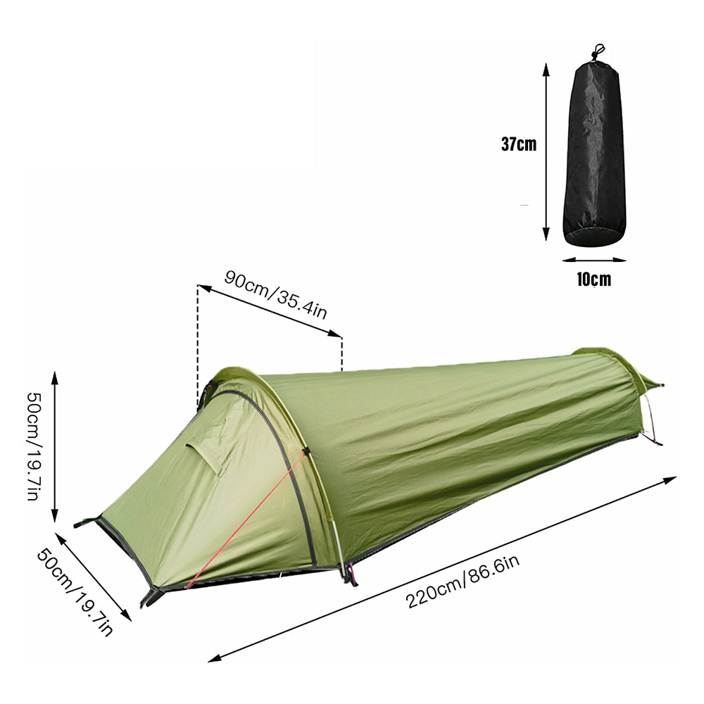 Fishing Equipment Needed - Tente ultralégère pour 1 personne, 850g,