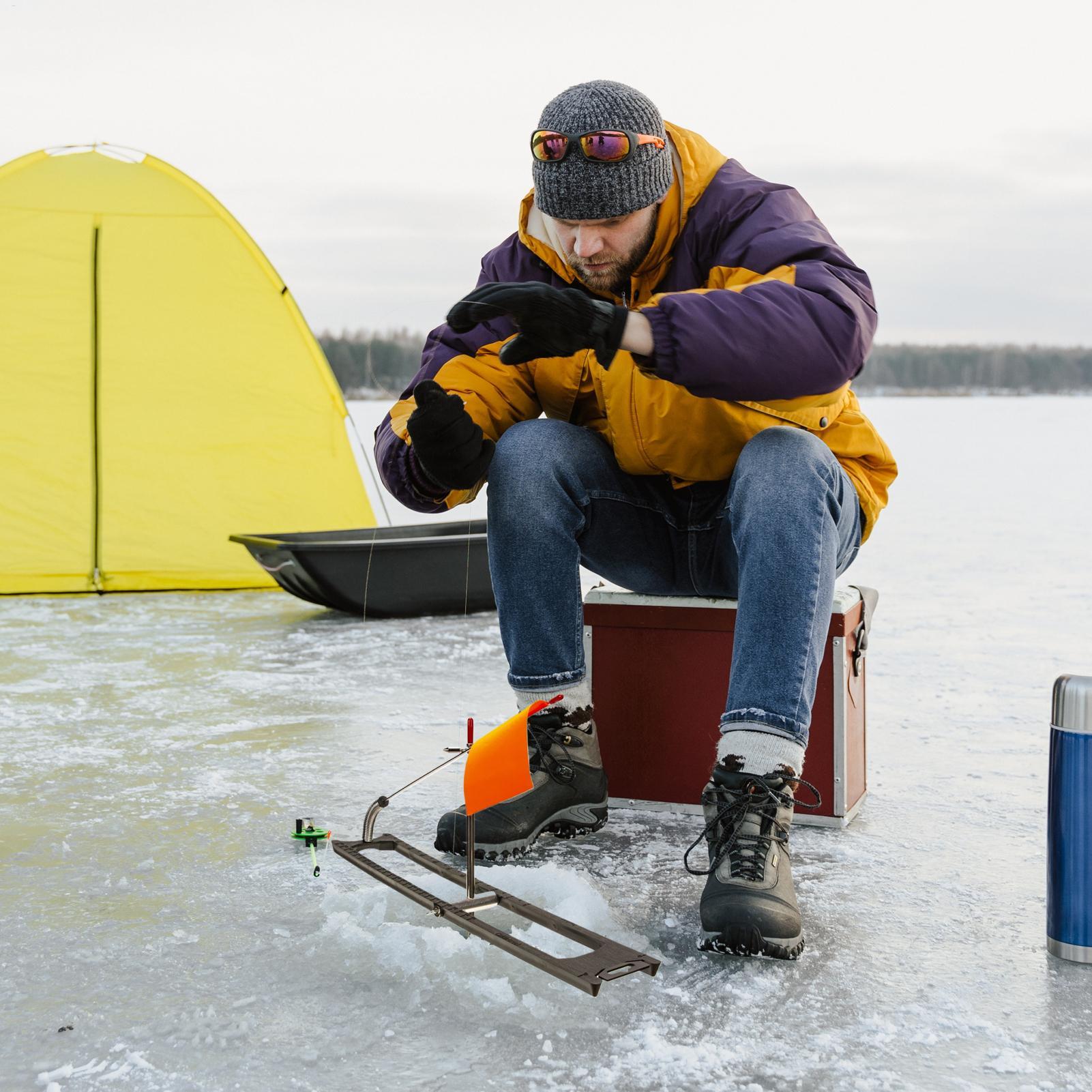 Pêche sur glace pointe vers le - Ice Fishing Tip Up avis et prix